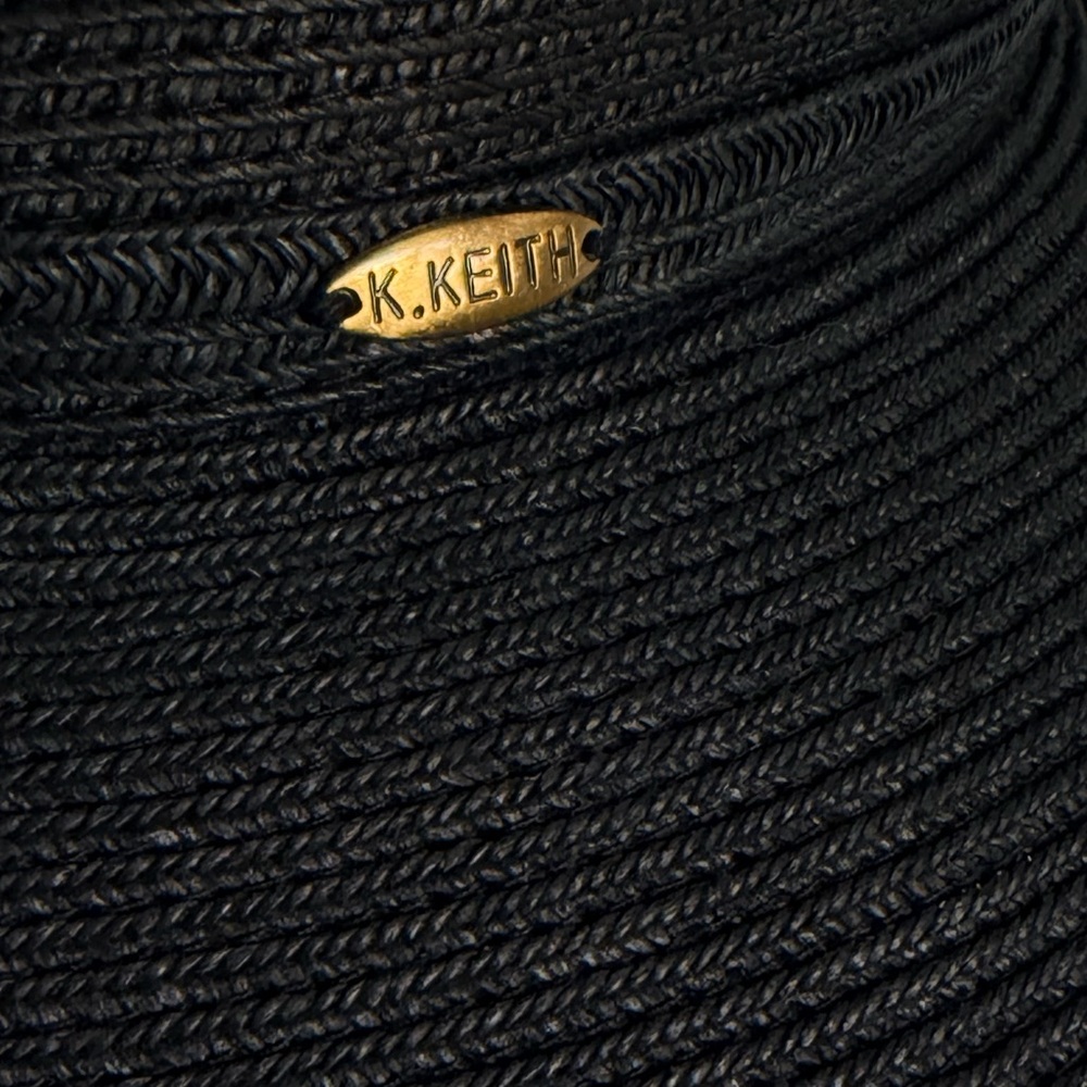 Elegant Black Wide-Brim Sun Hat with Subtle Bow Accent Great Hats by Karen Keith - Picture 3 of 9